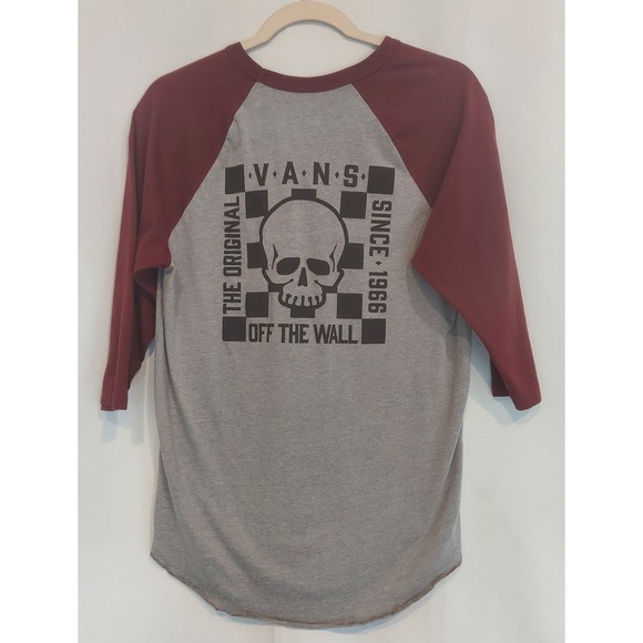 Vans Mens Off the Wall Graphic Classic Fit Raglan 3/4 Sleeve T-Shirt Size Medium - Picture 1 of 10